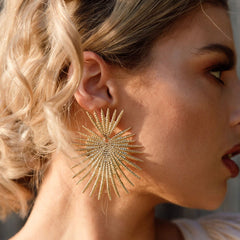 Sunburst Statement Earrings - LAST CHANCE!