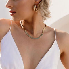 Sultry Snake Necklace - Stainless Steel - 2 Sizes LAST CHANCE!