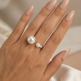 Arista Open Pearl Ring
