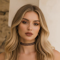 Dotty Lace Choker - White or Black