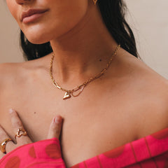 Chained Heart Necklace - LAST CHANCE!