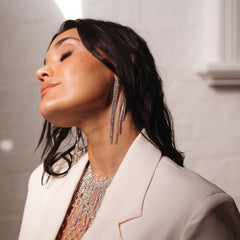 Rana Rhinestone Duster Earrings - LAST CHANCE!