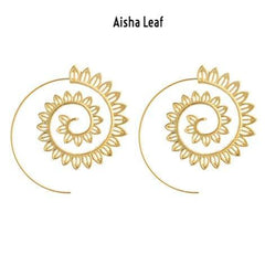 Aisha Swirl Earrings - LAST CHANCE / FINAL SALE
