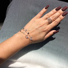 Moon and Stars Charm Bracelet - LAST CHANCE