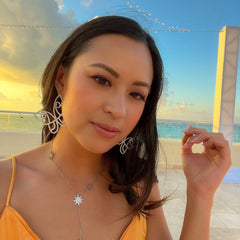 Rhinestone Butterfly Statement Earrings - LAST CHANCE!