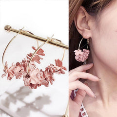 Anielle Flower Hoops Earrings