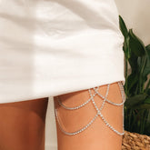 Drippin Glam Rhinestone Leg Chain - LAST CHANCE!