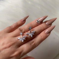 Tiara Ear Jacket Earrings - LAST CHANCE!