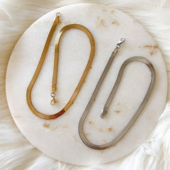 Sultry Snake Necklace - Stainless Steel - 2 Sizes LAST CHANCE!