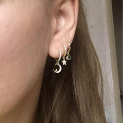 6 Piece Galaxy Huggies Earring Set - LAST CHANCE!