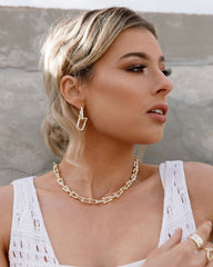 Bar-Belle Chain Link Necklace - LAST CHANCE / FINAL SALE