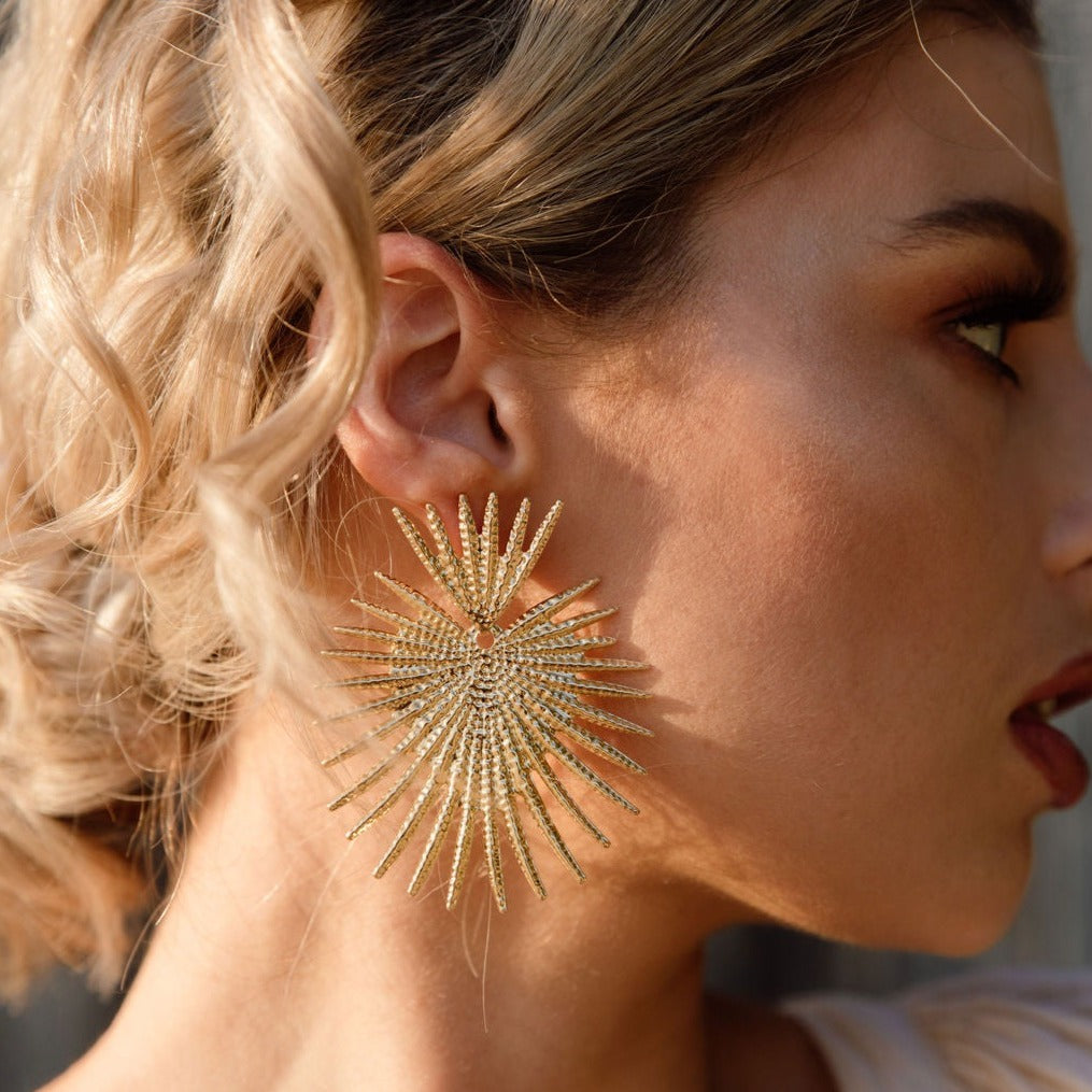 Sunburst Statement Earrings - LAST CHANCE!