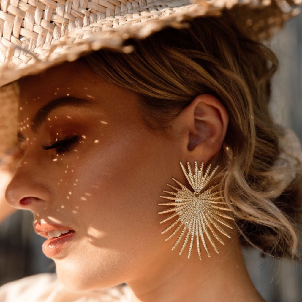 Sunburst Statement Earrings - LAST CHANCE!