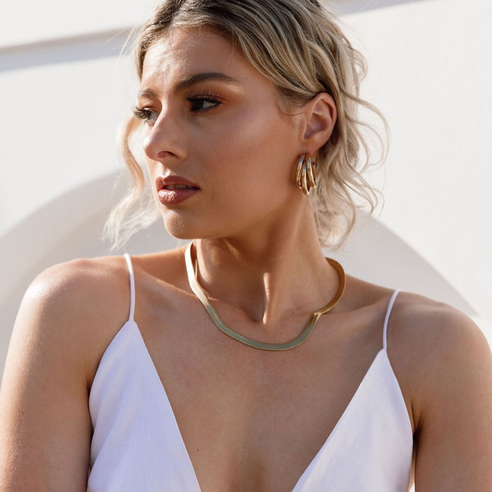 Sultry Snake Necklace - Stainless Steel - 2 Sizes LAST CHANCE!