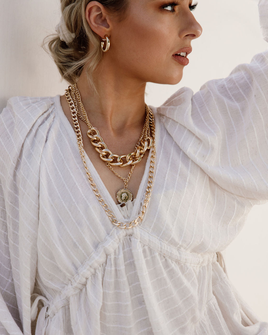 Letizia Layered Chain Necklace - LAST CHANCE!