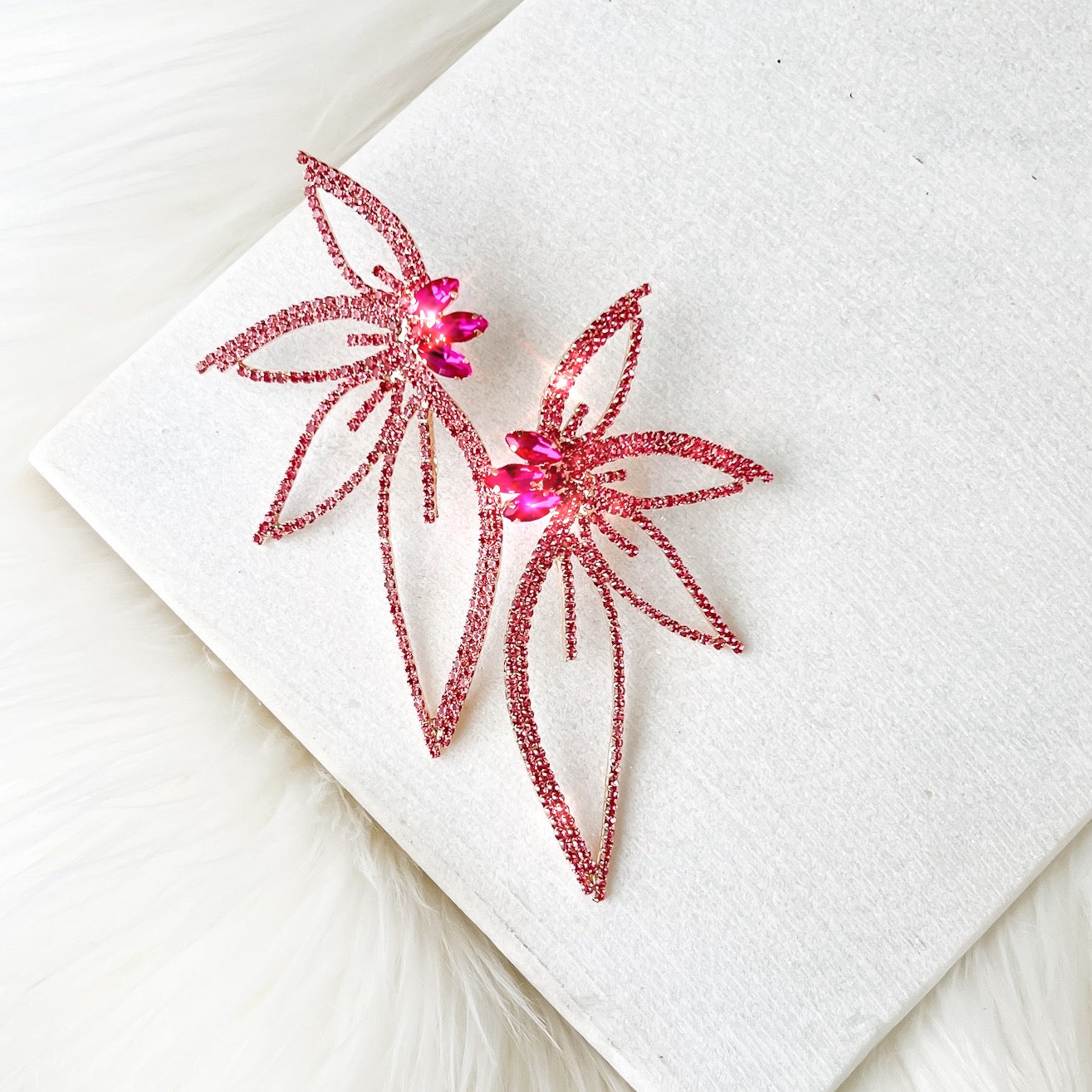 Lorelei Floral Statement Earrings - 5 COLORS!