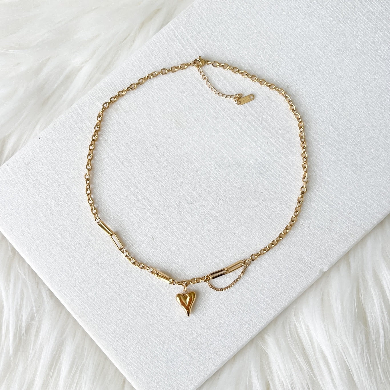 Chained Heart Necklace - LAST CHANCE!