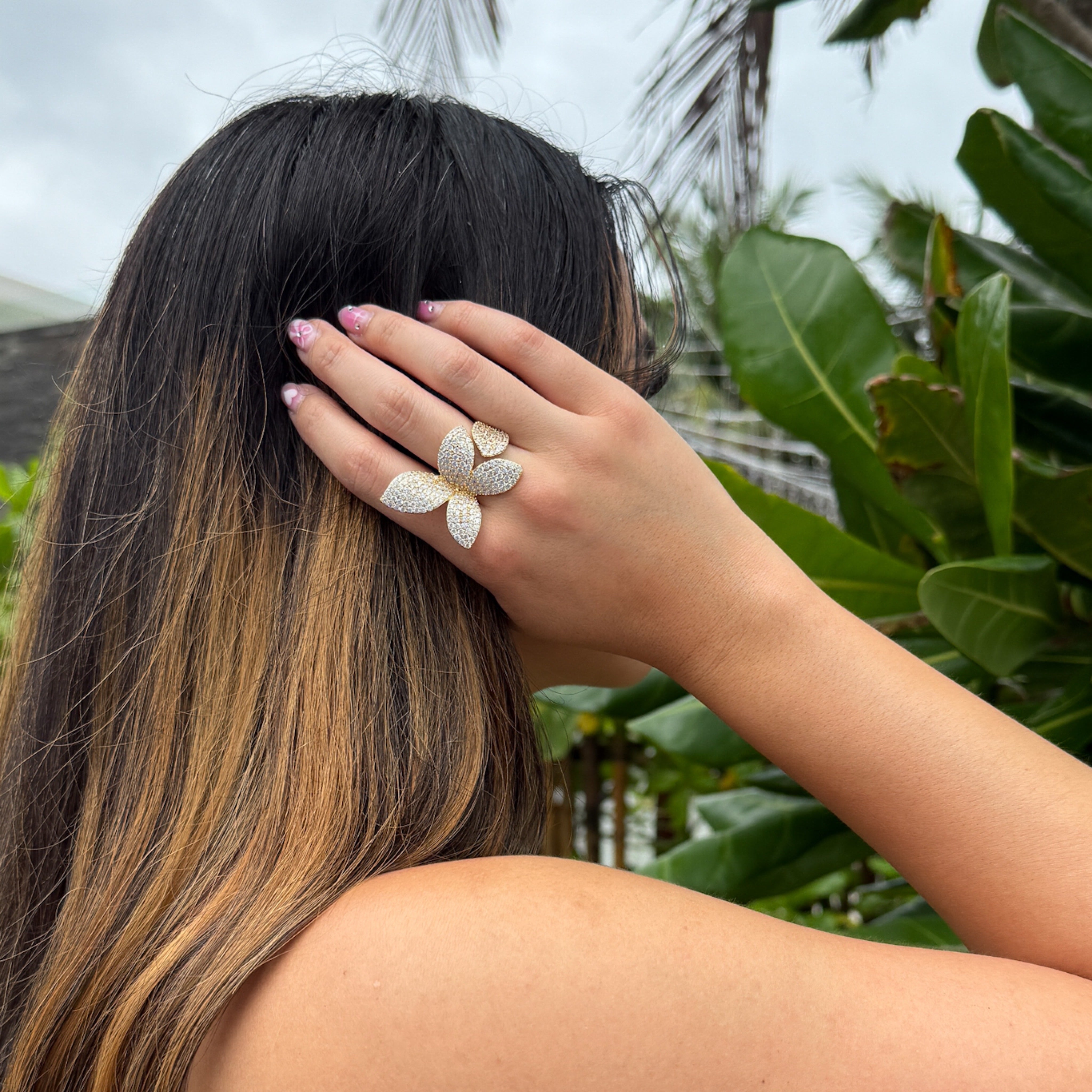 Seraphine Petals Statement Ring