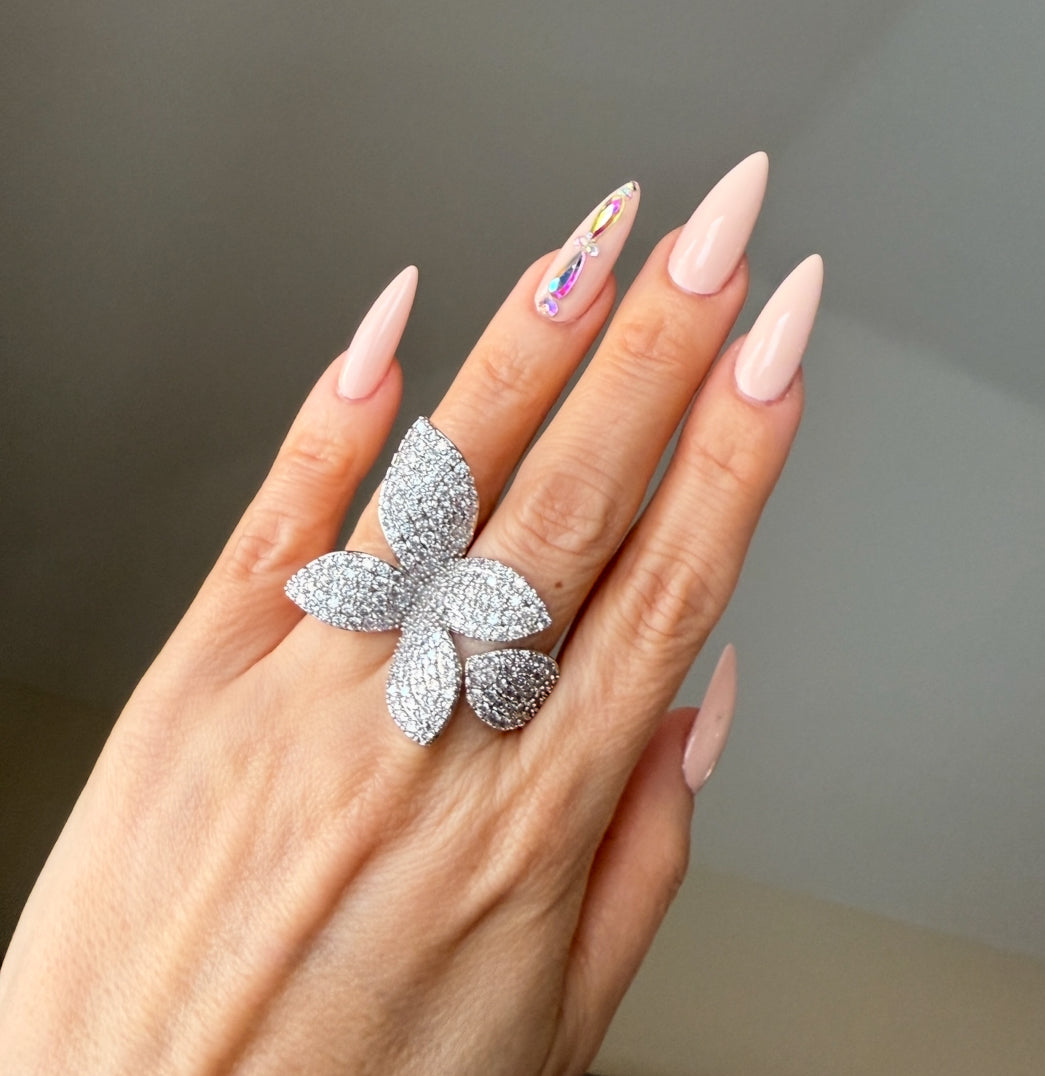 Seraphine Petals Statement Ring