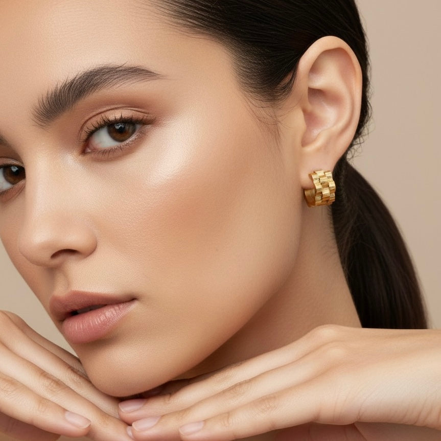 Lucia Watch Link Chain Earrings - LAST CHANCE!