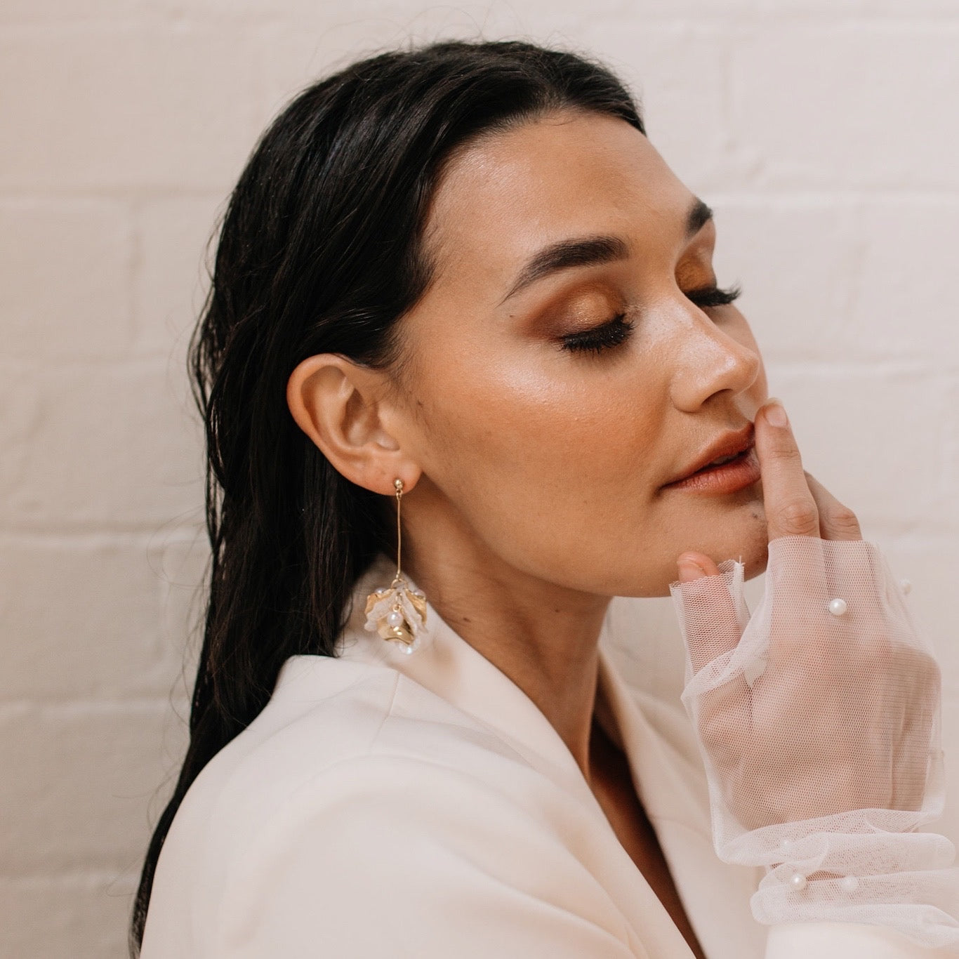 Golden Aurora Petal Drop Earrings - LAST CHANCE!