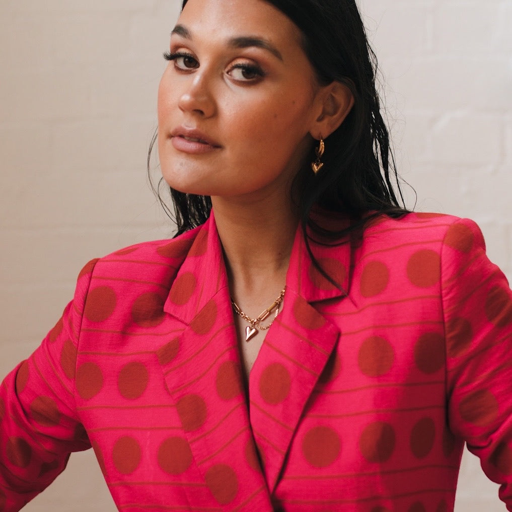 Lovely Heart Drop Earrings - LAST CHANCE!