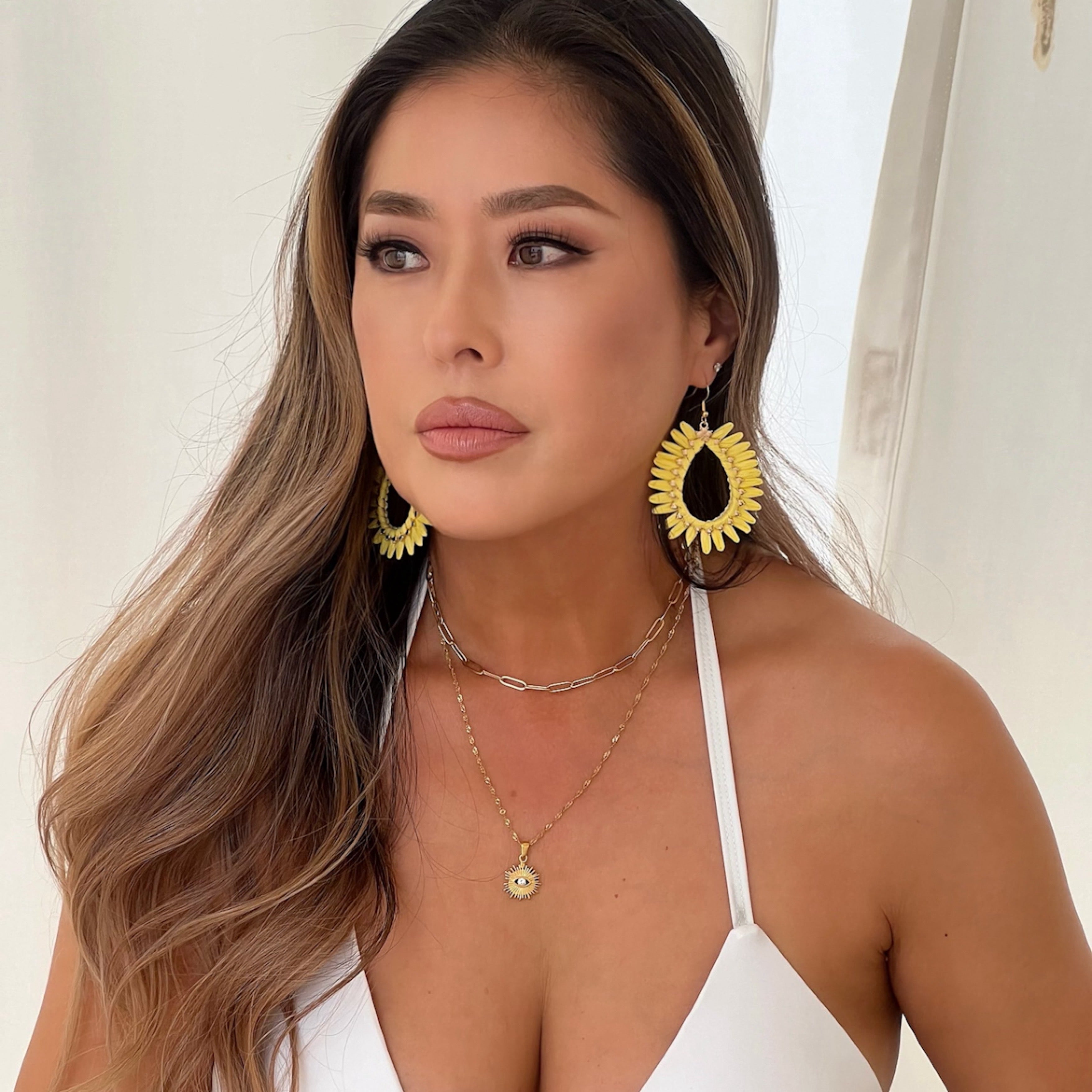 Palmetto Raffia Statement Earrings - 4 COLORS LAST CHANCE!