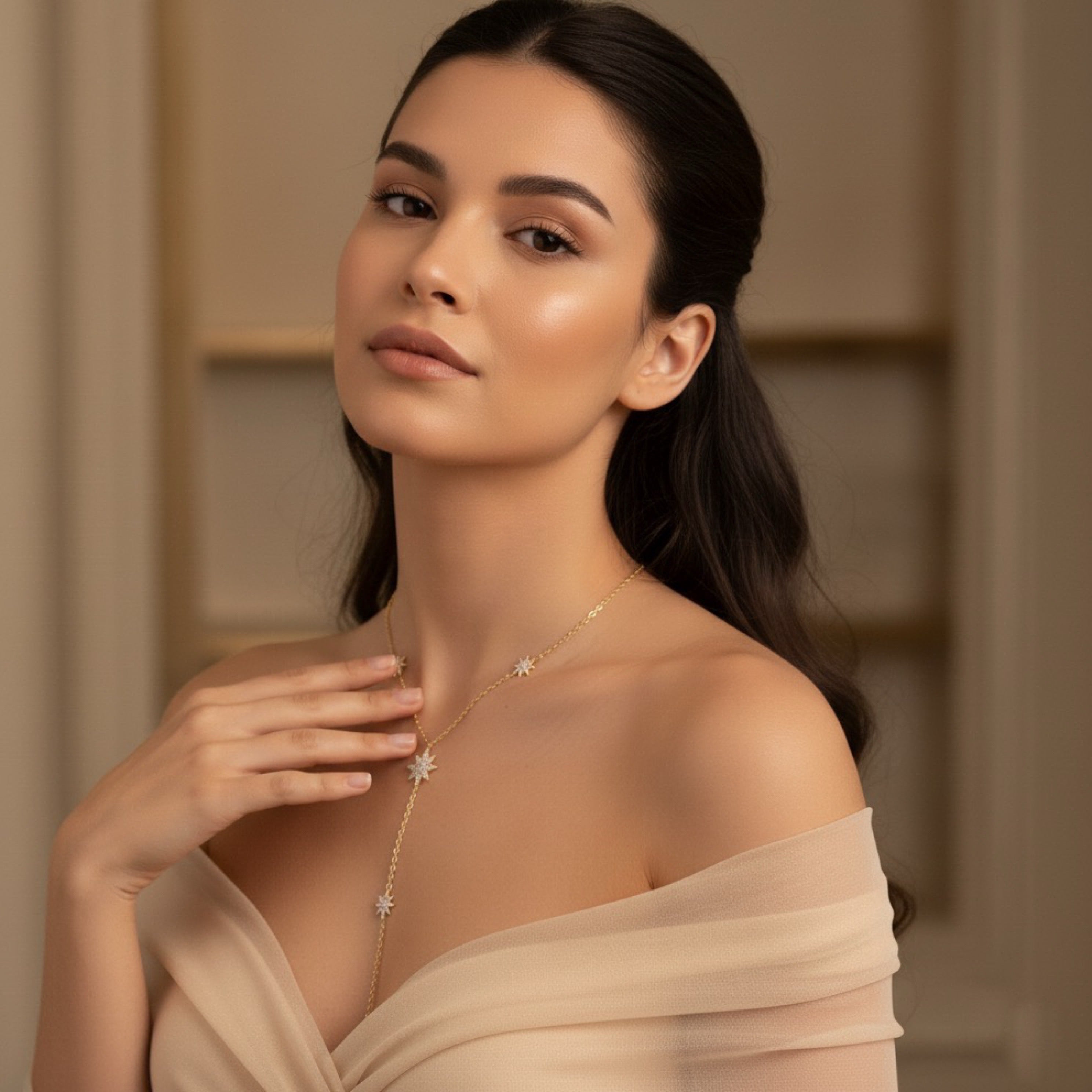 Eternal Stars Lariat Necklace