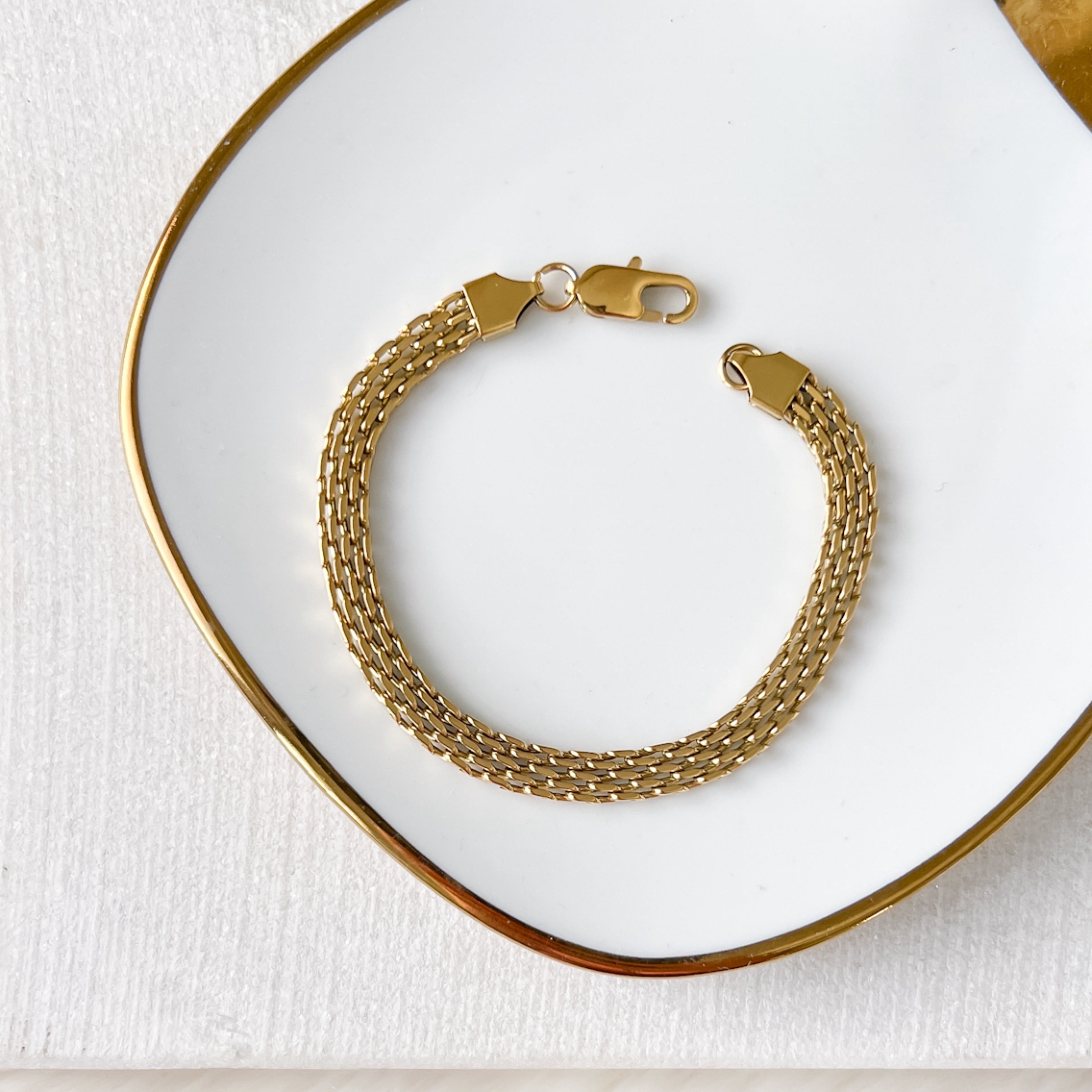 Stacked Stainless Chain Bracelets - 4 Styles