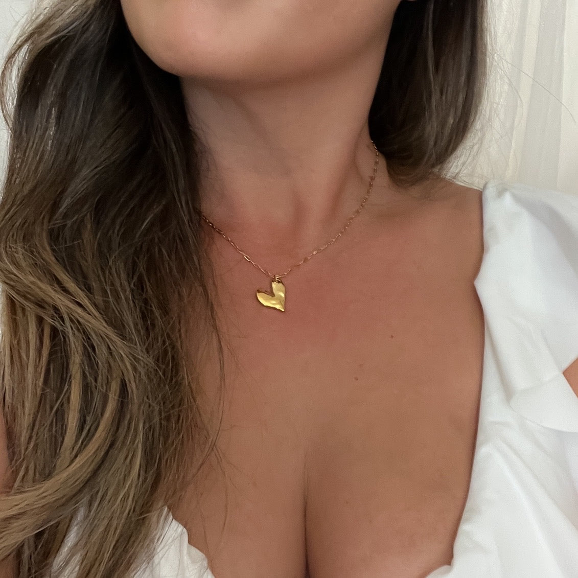 Hammered Heart Necklace - LAST CHANCE!