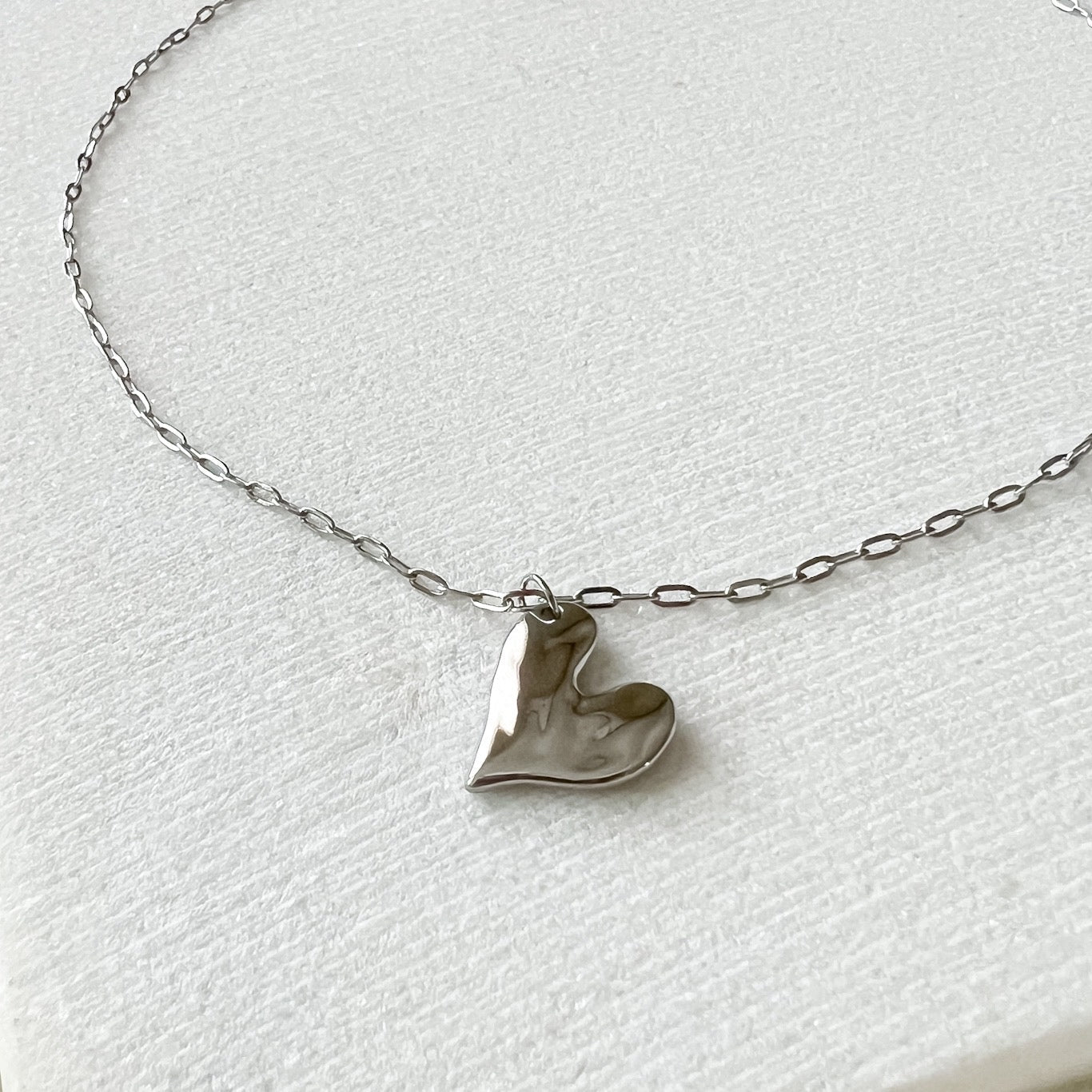 Hammered Heart Necklace - LAST CHANCE!