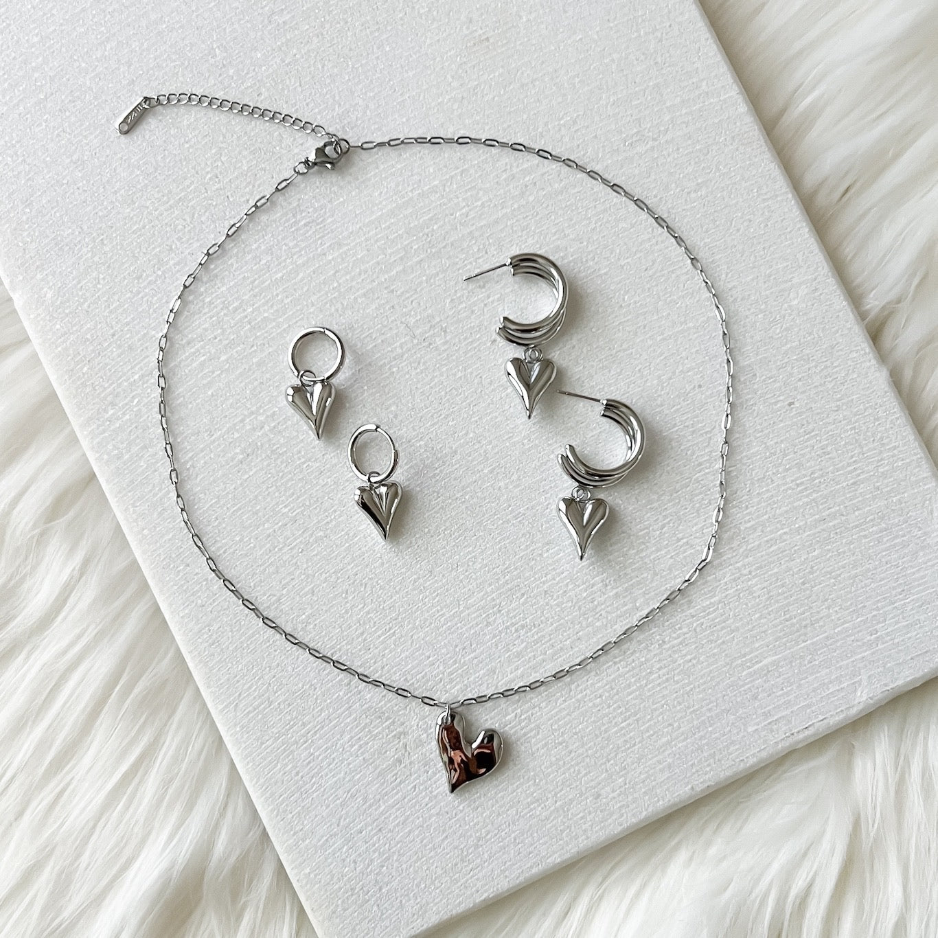 Hammered Heart Necklace - LAST CHANCE!