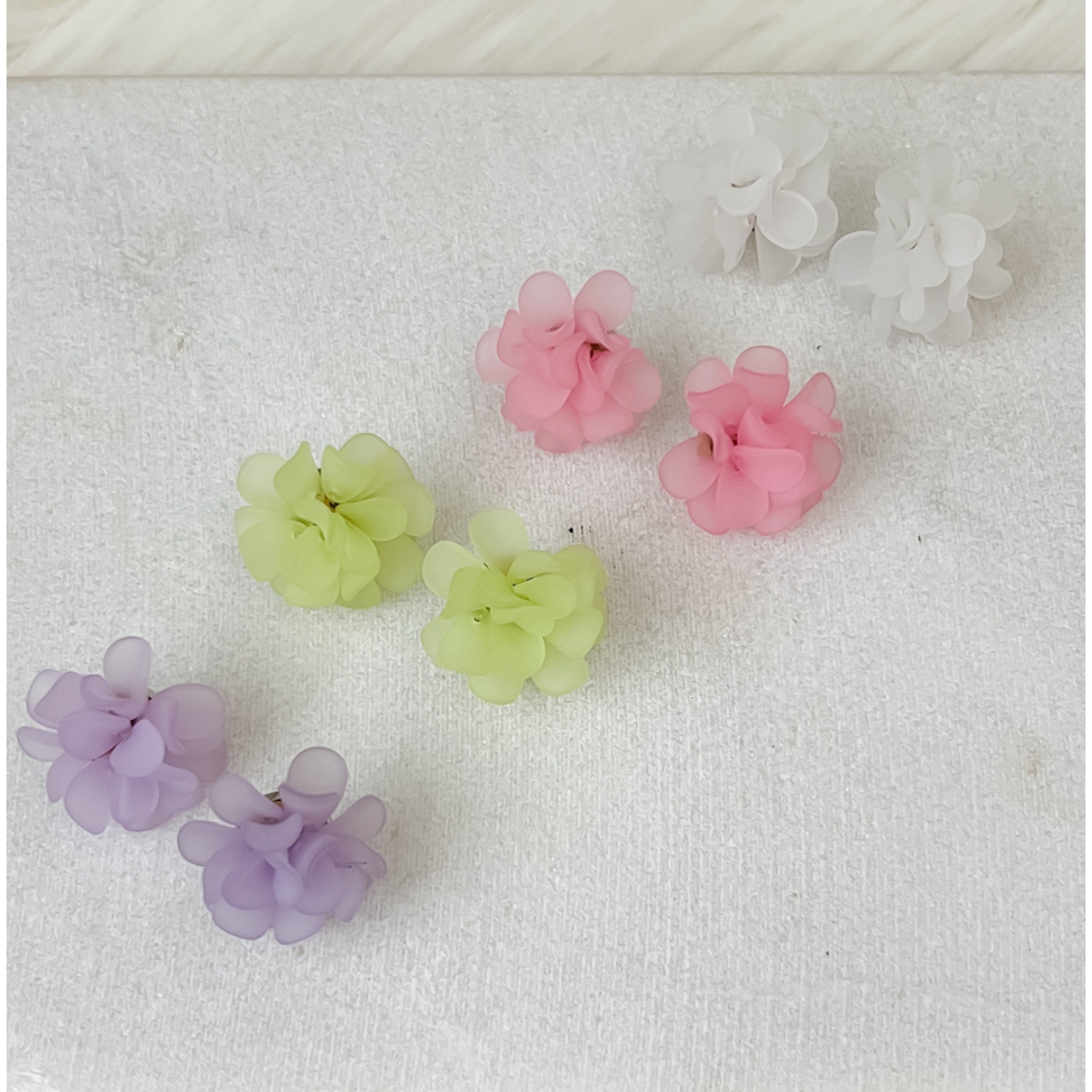 Zinnia Flower Earrings - LAST CHANCE!