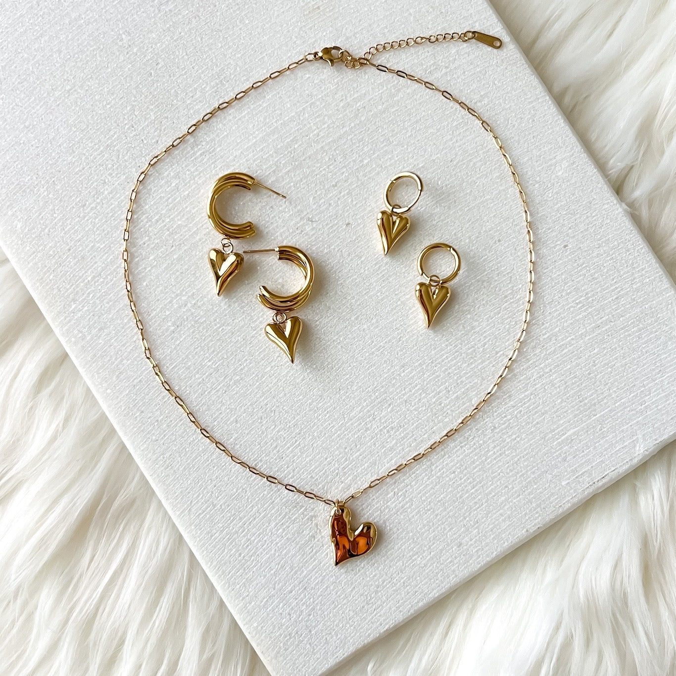 Hammered Heart Necklace - LAST CHANCE!