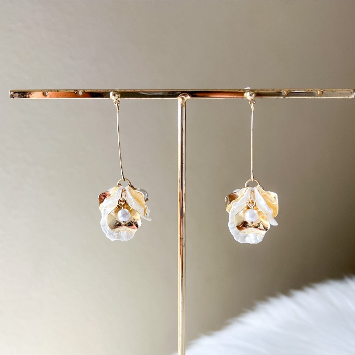 Golden Aurora Petal Drop Earrings - LAST CHANCE!