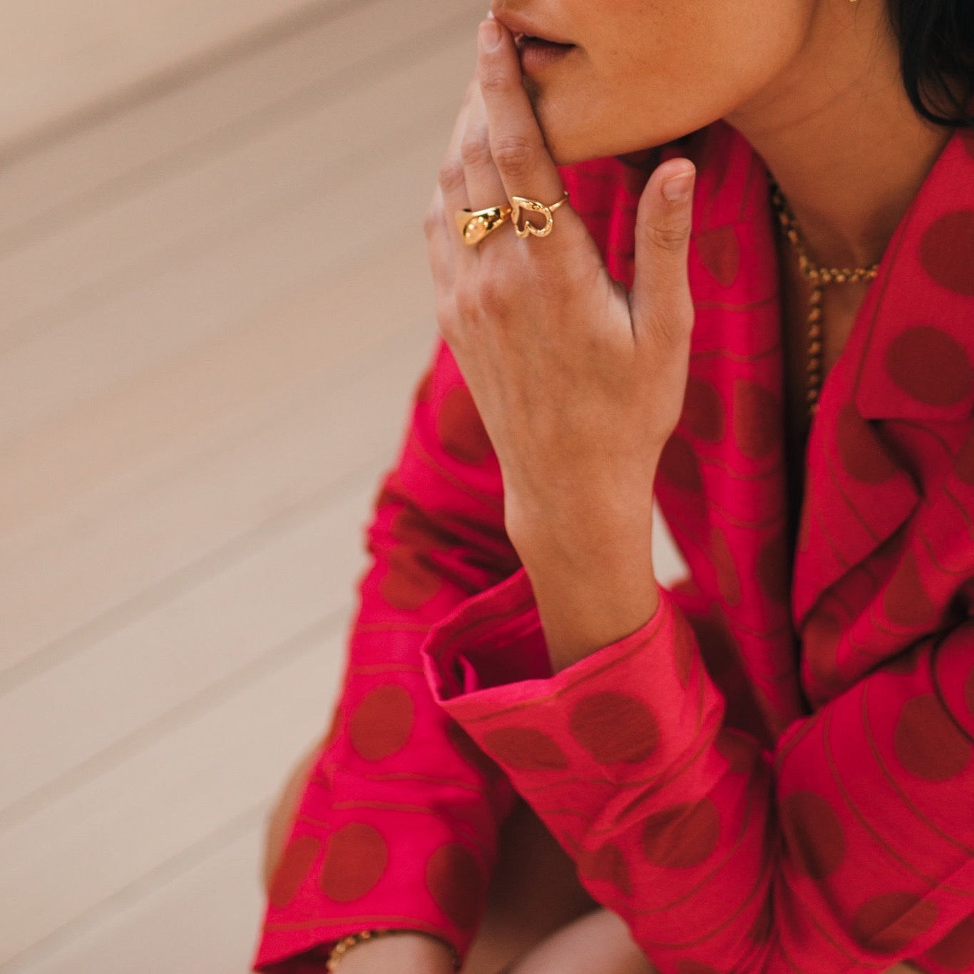 Hammered Heart Ring =- LAST CHANCE!