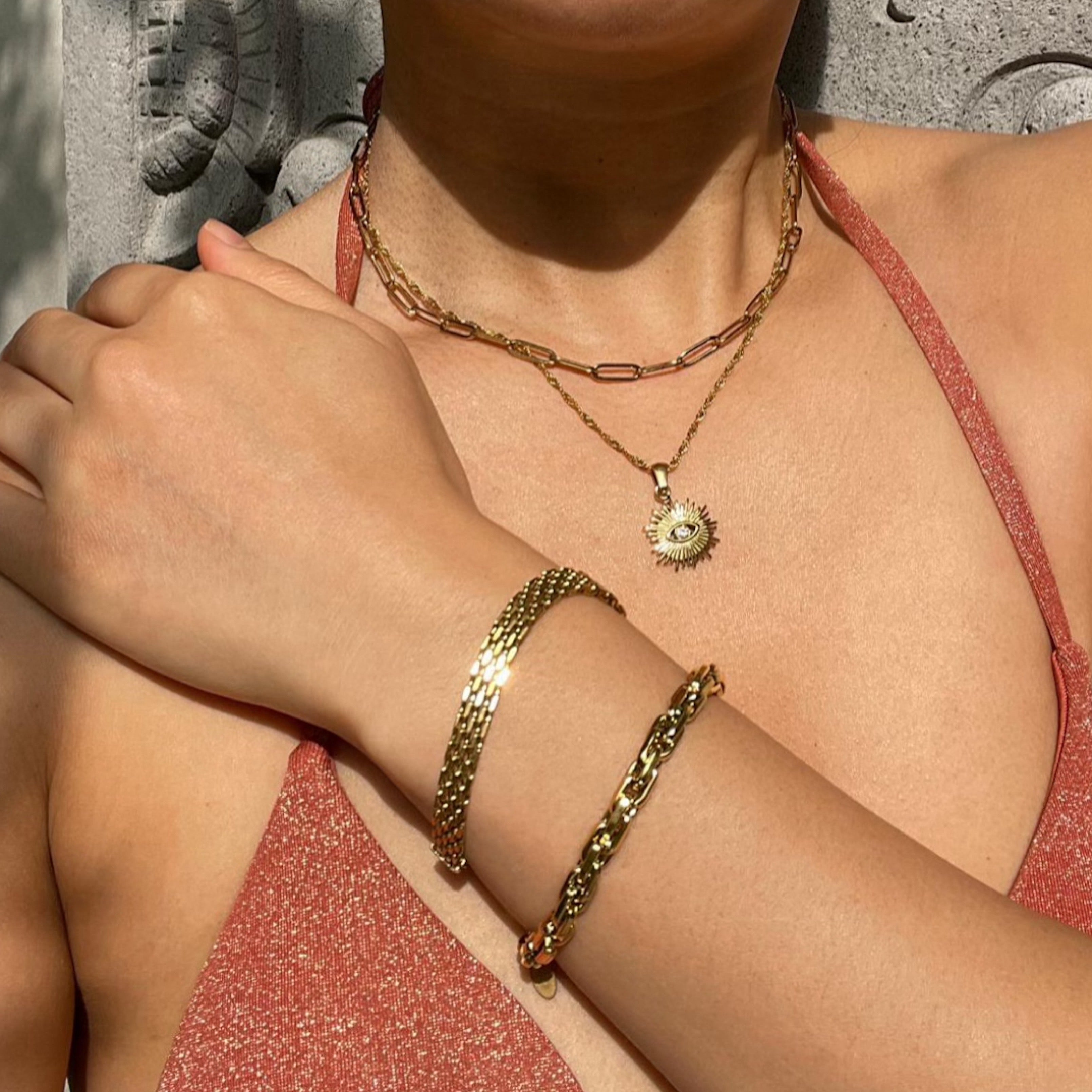 Kassia Block Chain Bracelet