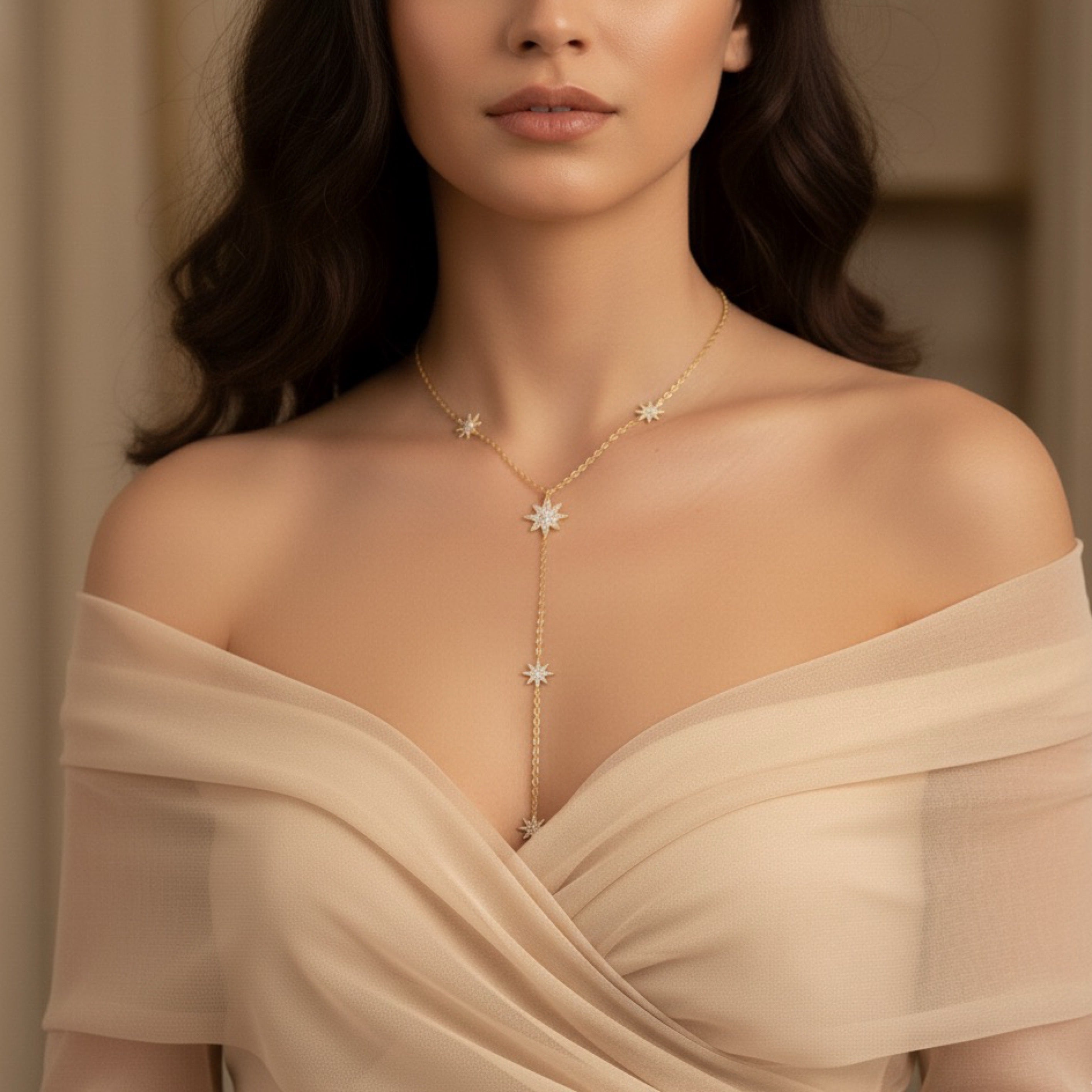 Eternal Stars Lariat Necklace