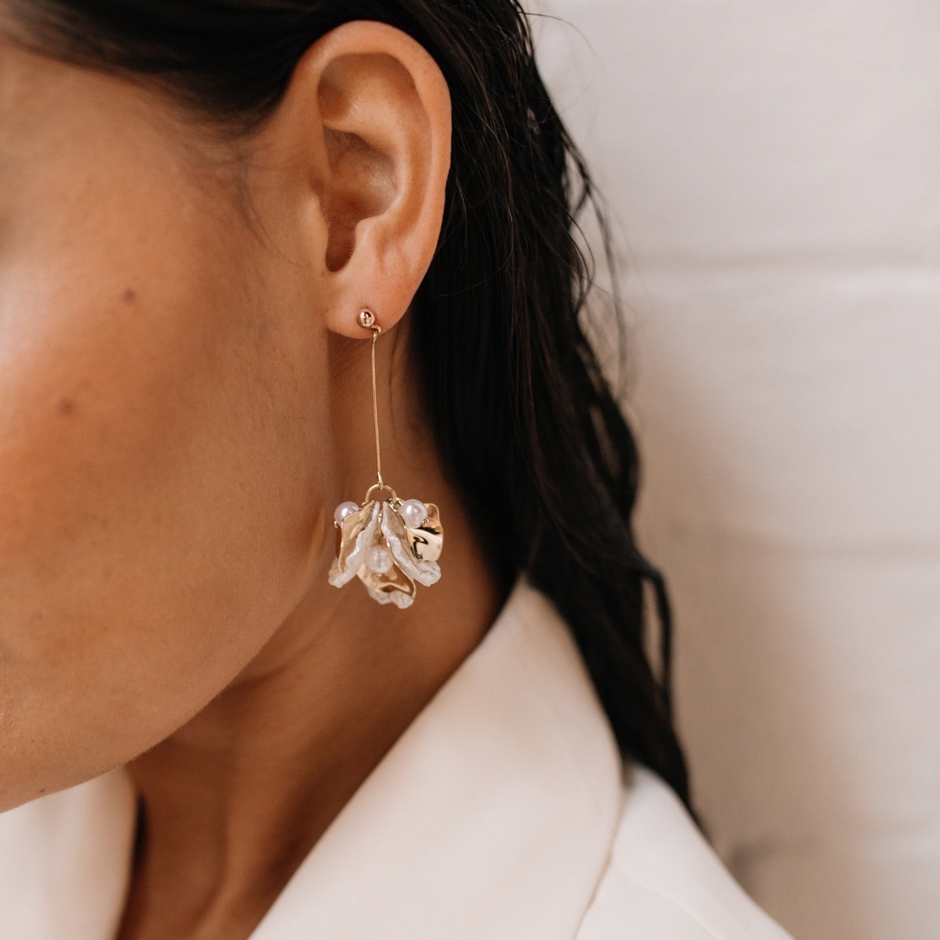 Golden Aurora Petal Drop Earrings - LAST CHANCE!