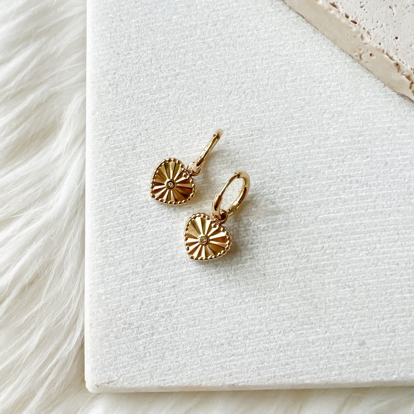 Treasured Heart Earrings - LAST CHANCE!