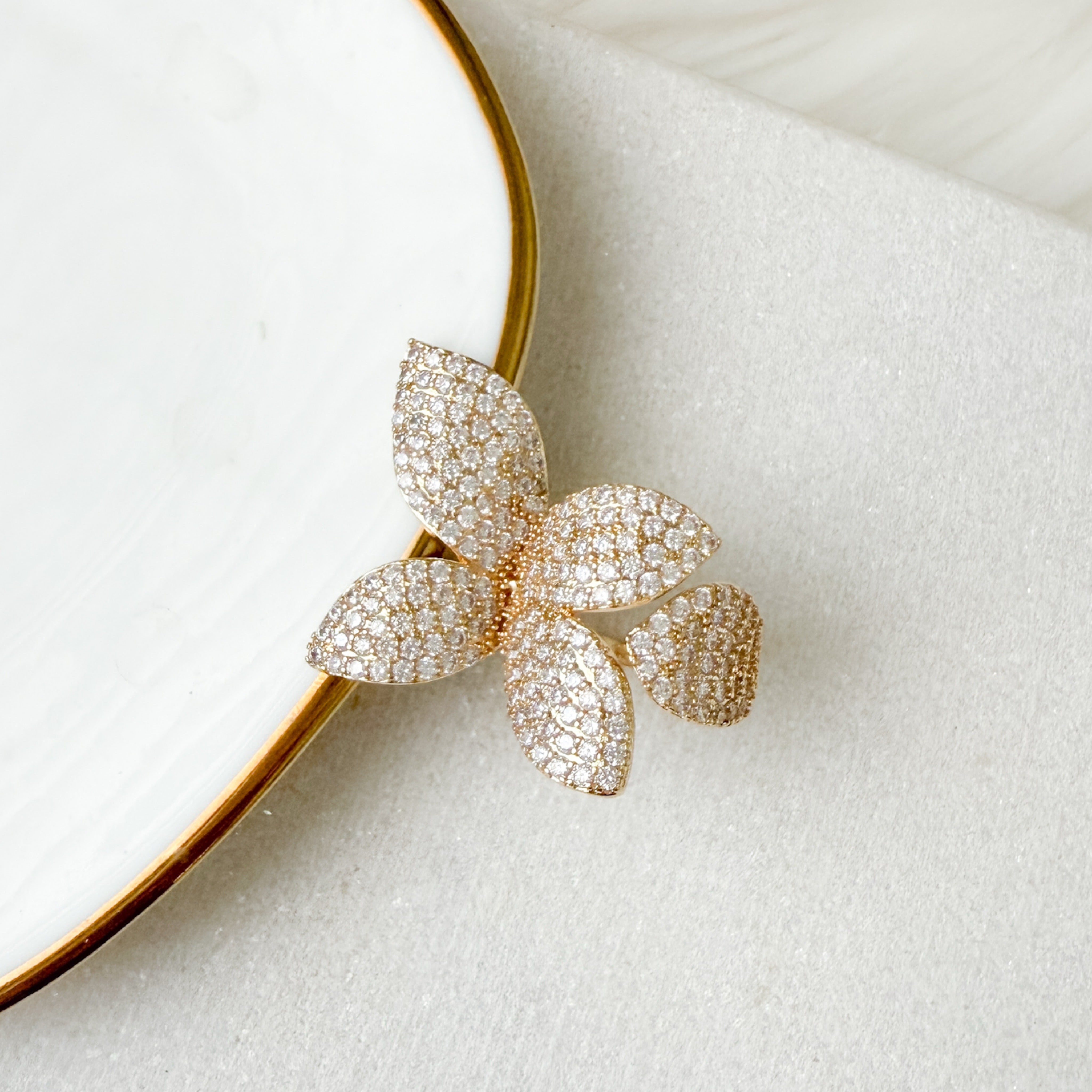 Seraphine Petals Statement Ring