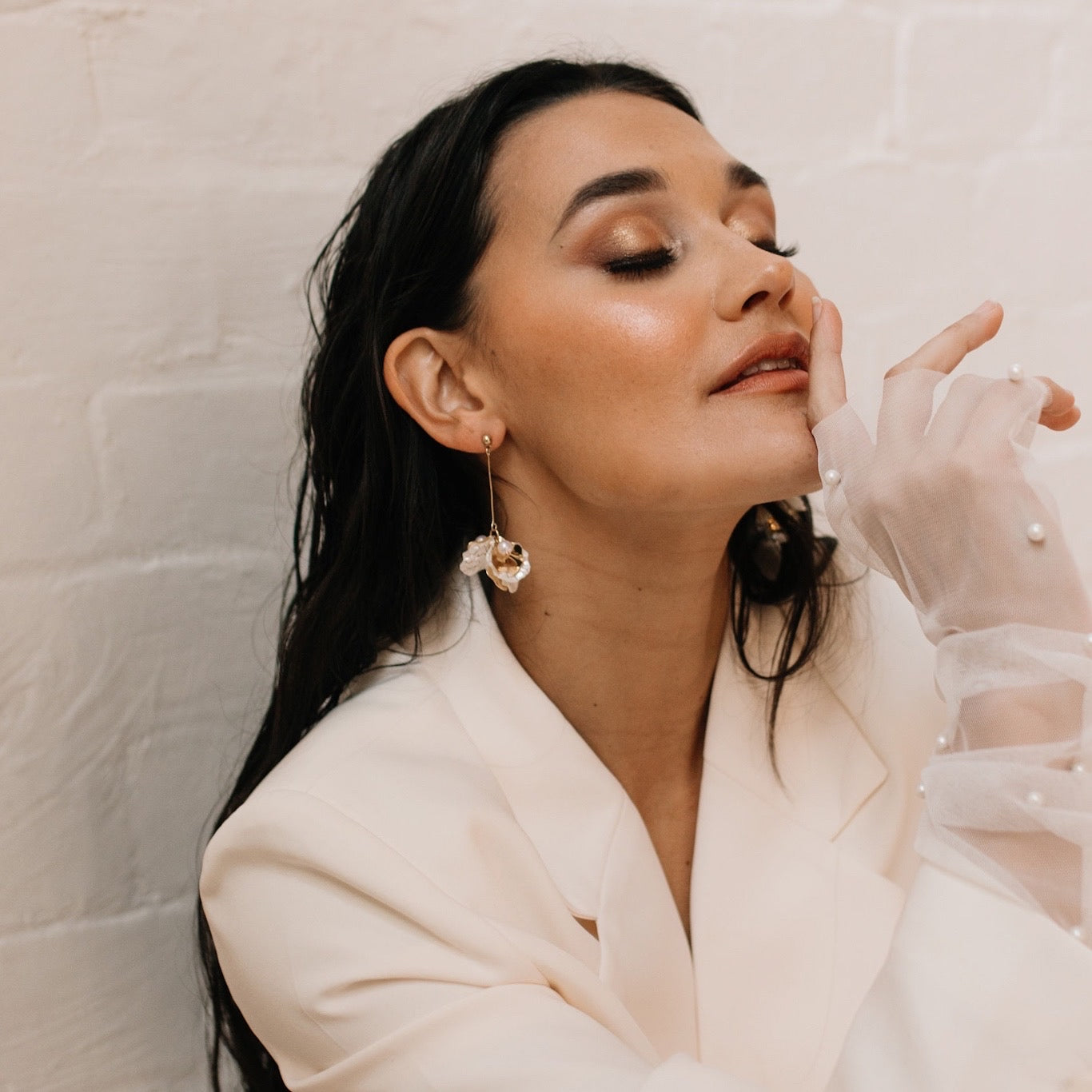 Golden Aurora Petal Drop Earrings - LAST CHANCE!