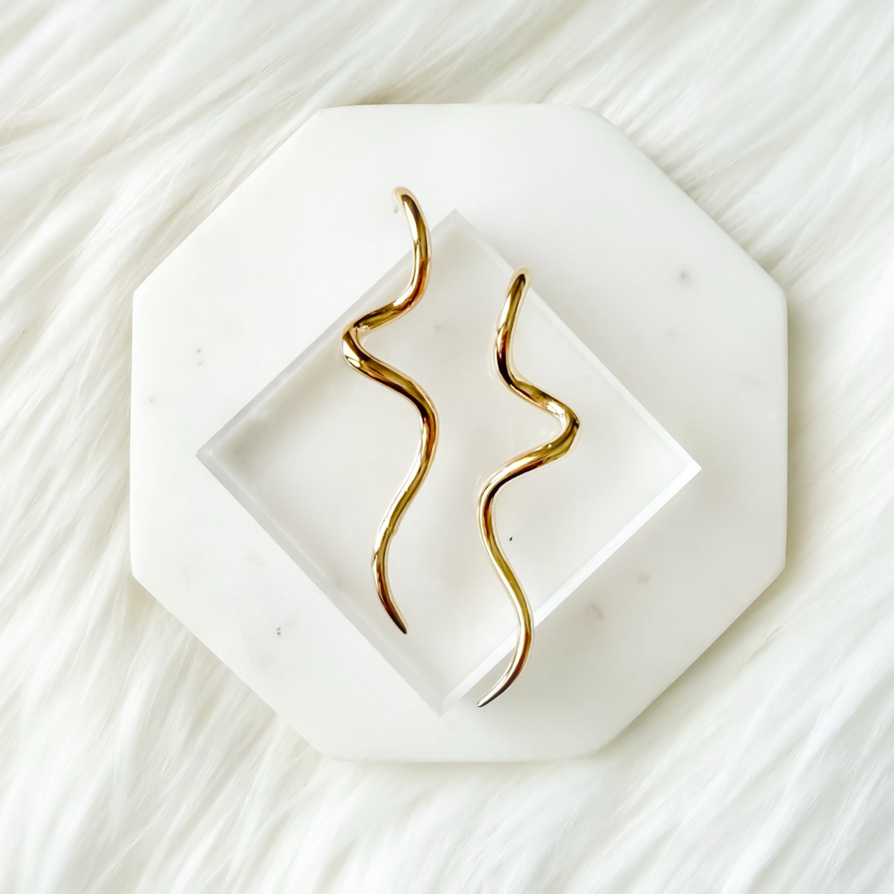 The Curve Drop Earrings