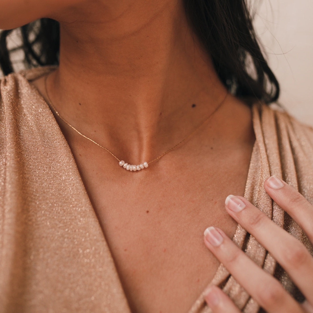 Amerie Pearl Seed Beads Necklace - LAST CHANCE!