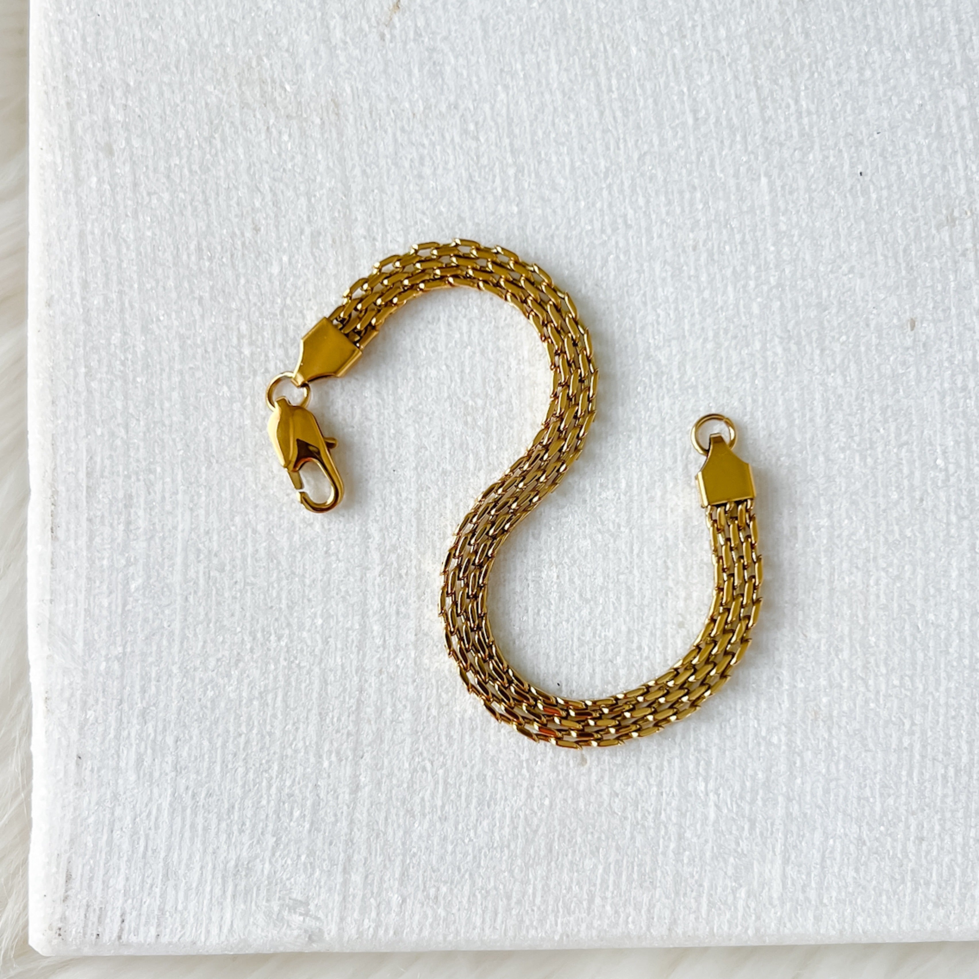 Stacked Stainless Chain Bracelets - 4 Styles