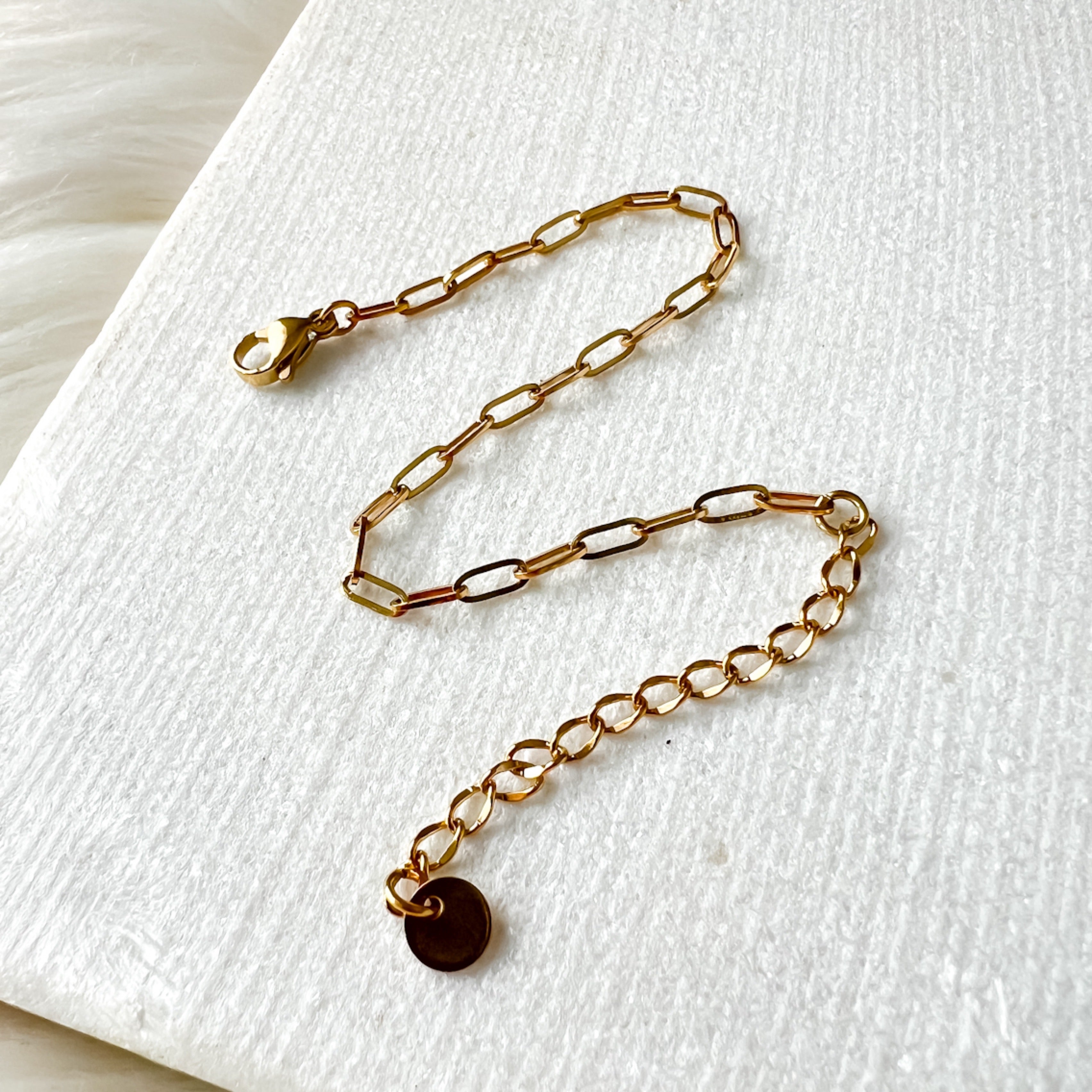 Stacked Stainless Chain Bracelets - 4 Styles