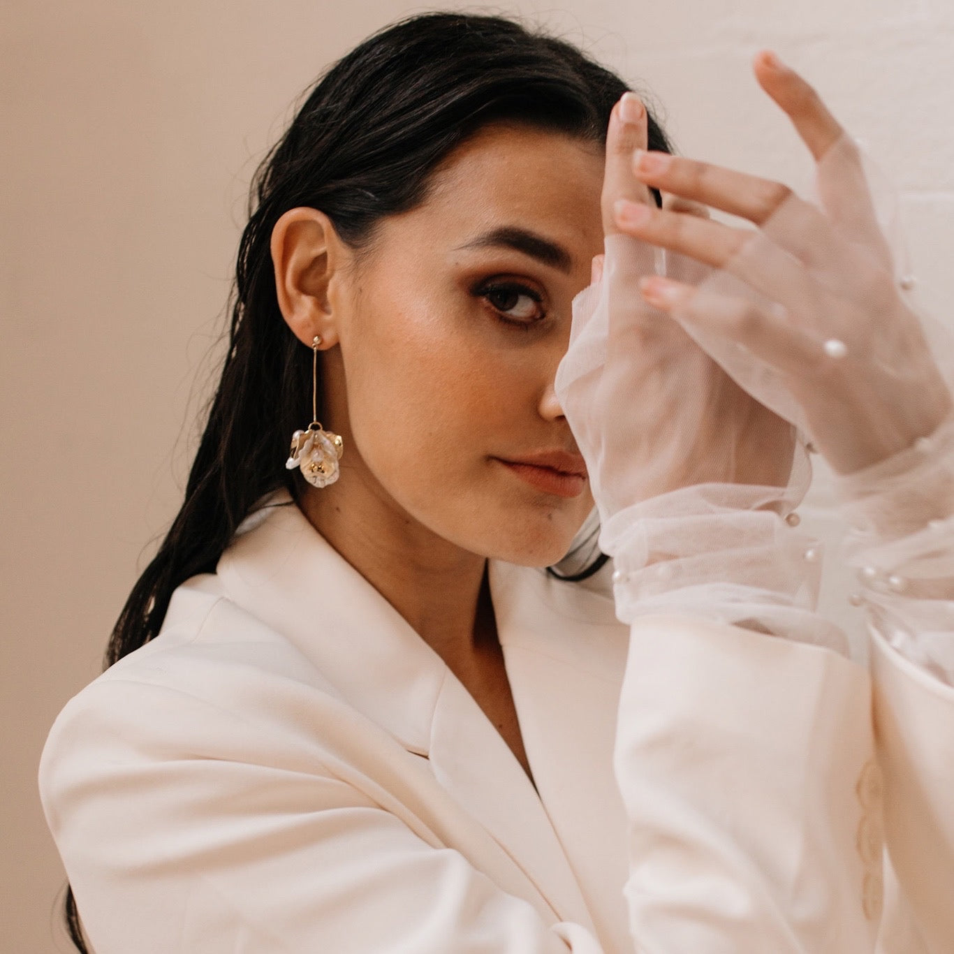 Golden Aurora Petal Drop Earrings - LAST CHANCE!