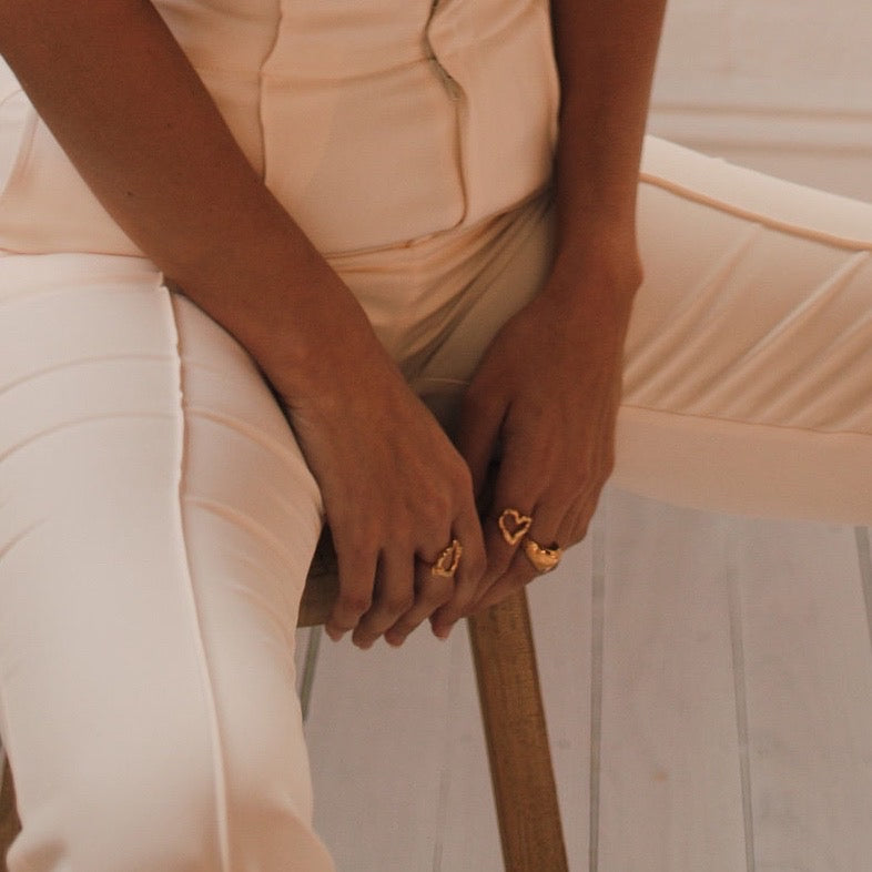 Hammered Heart Ring =- LAST CHANCE!