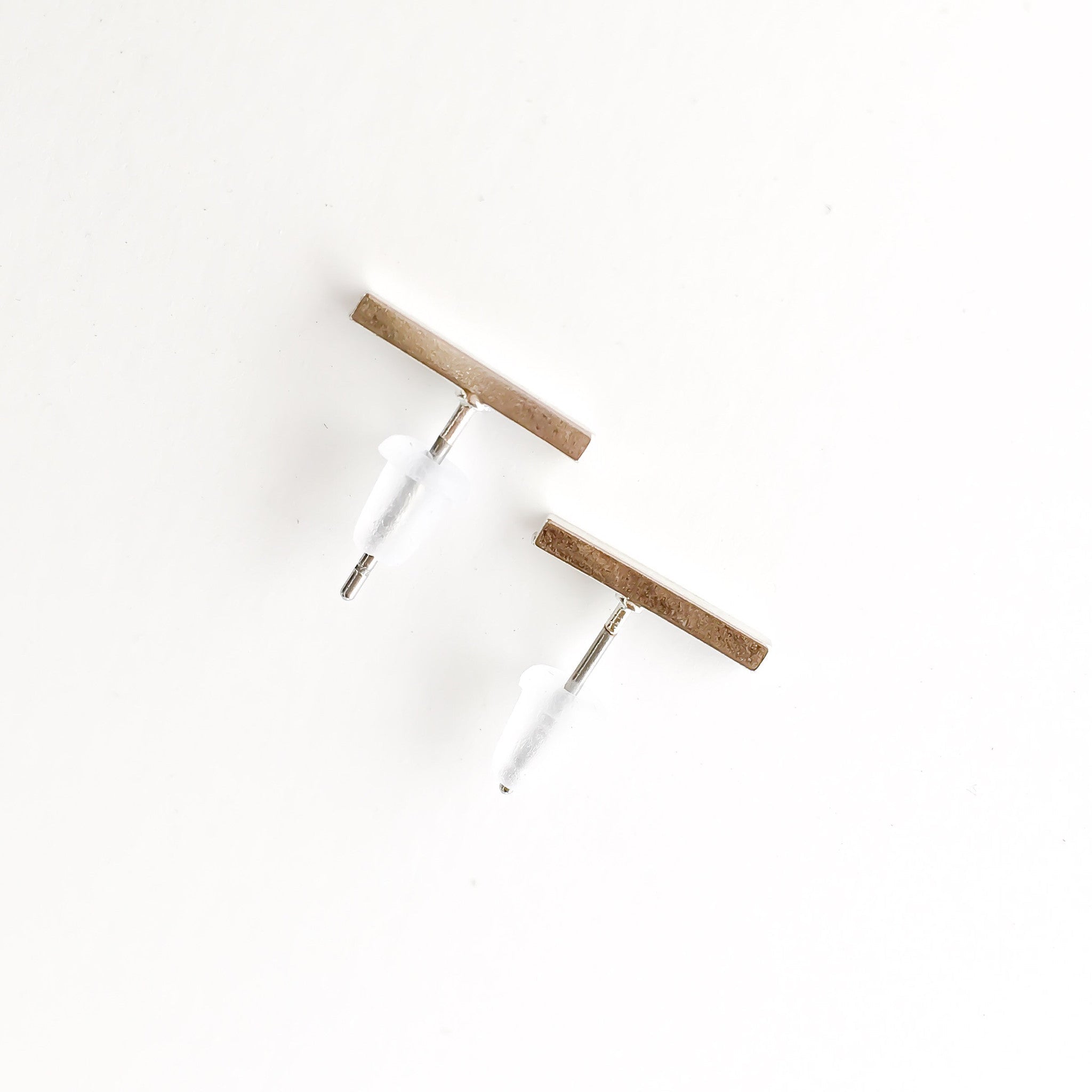 Simple Line Stud Earrings - LAST CHANCE!