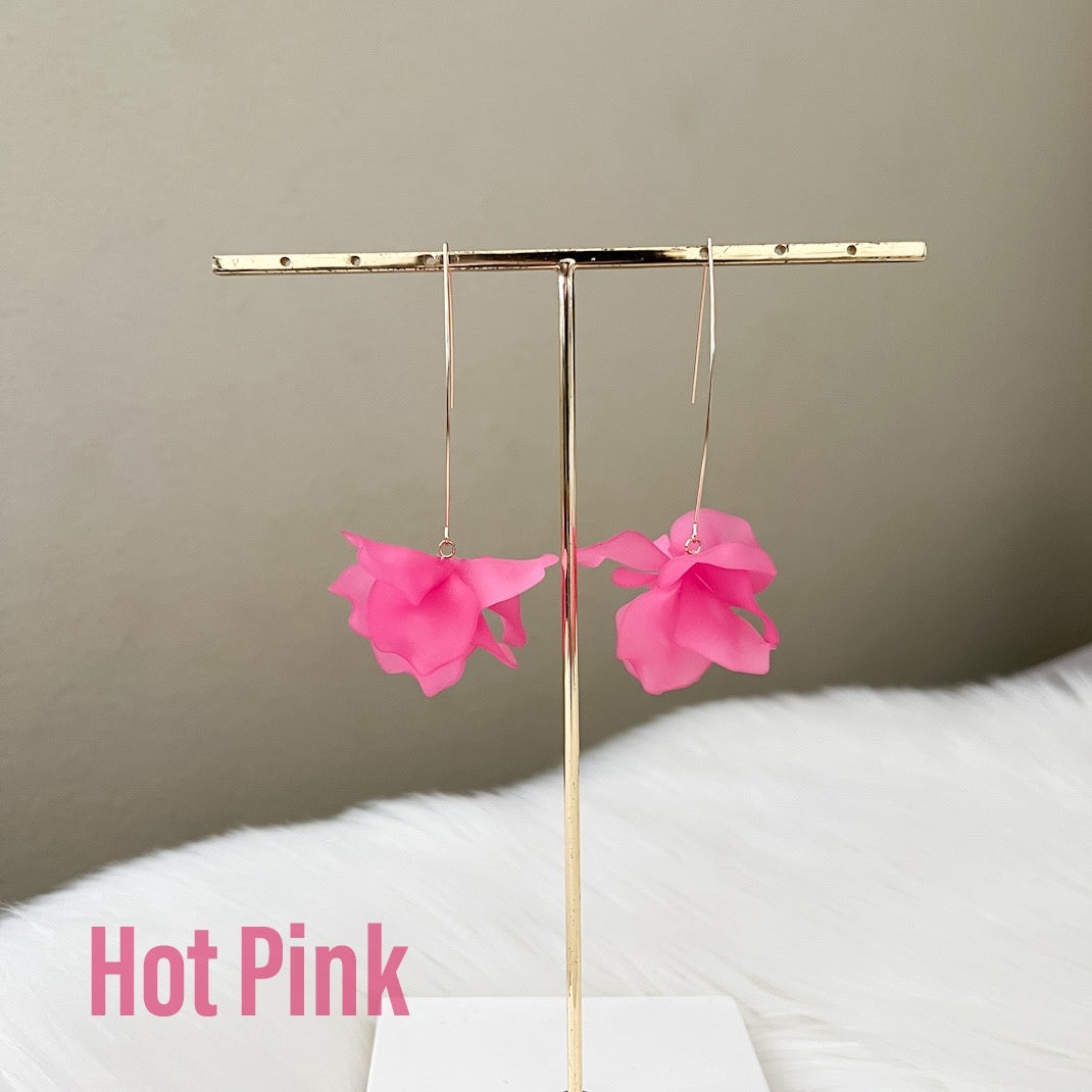 Cyclamen Petal Drop Earrings - 18 COLORS LAST CHANCE!